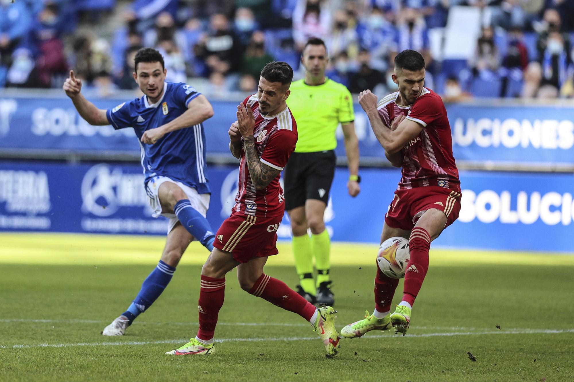 Las mejores imágenes de la victoria del Real Oviedo ante la Ponferradina (2-0)