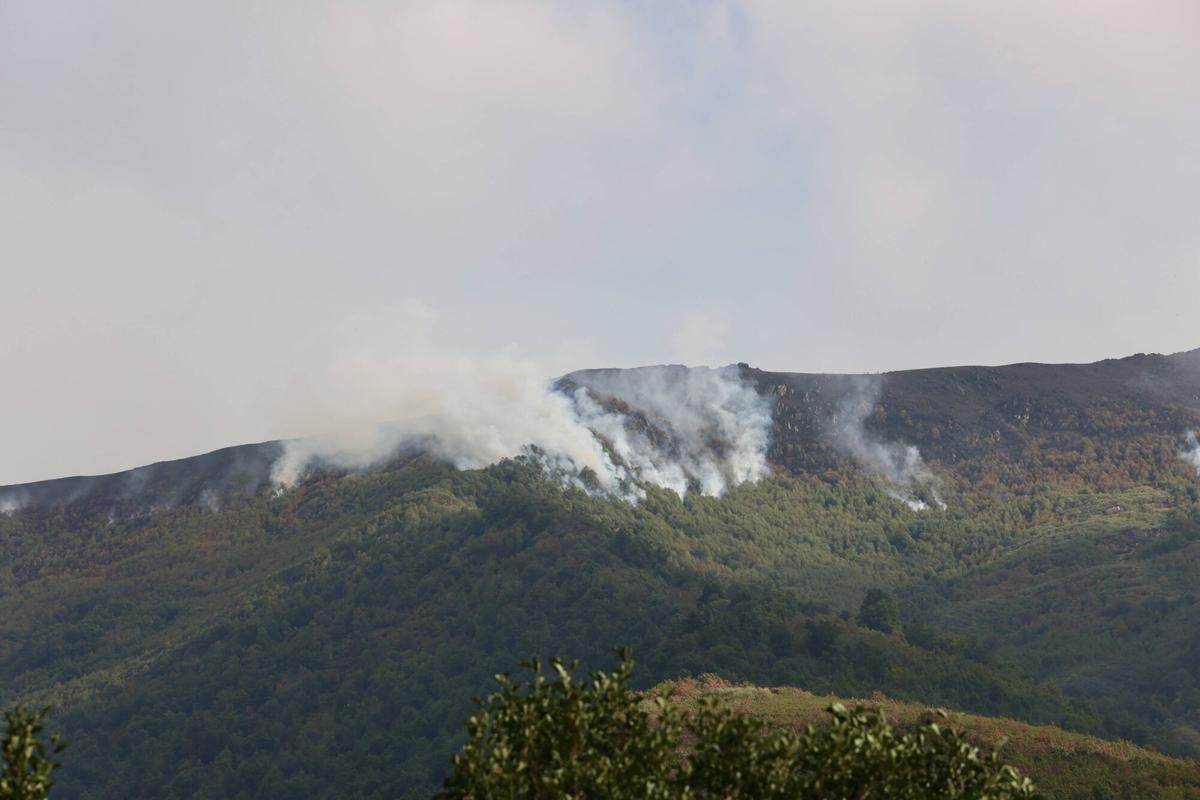 EN IMÁGENES: Los incendios en Asturias, bajo control gracias a la ...