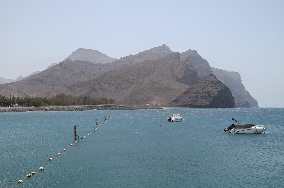 Vista panorámica de la playa de La Aldea.