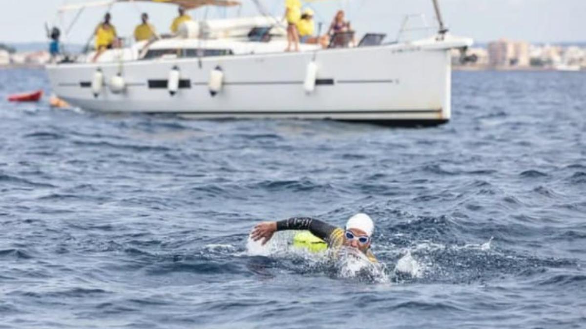 Alberto Lorente en uno de sus retos extremos