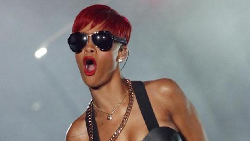 Rihanna, durante su actuación en el Rock in Rio de Madrid.