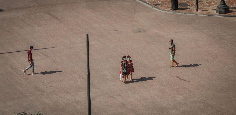 Así luce ya la plaza del Ayuntamiento tras la peatonalizacion