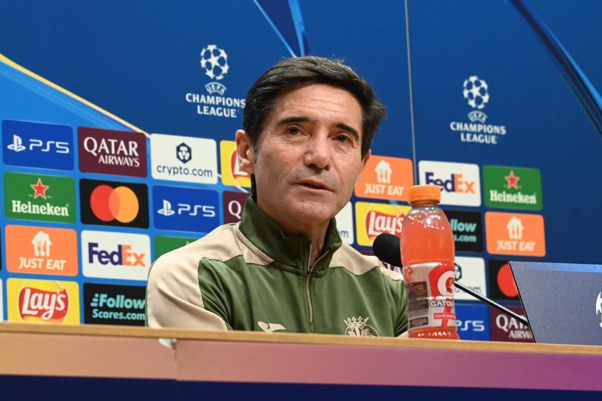 Marcelino García Toral, durante la rueda de prensa previa al Villarreal-Manchester City.