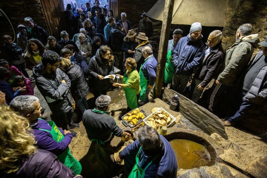 Elaboración de aceite en el molino de Latedo