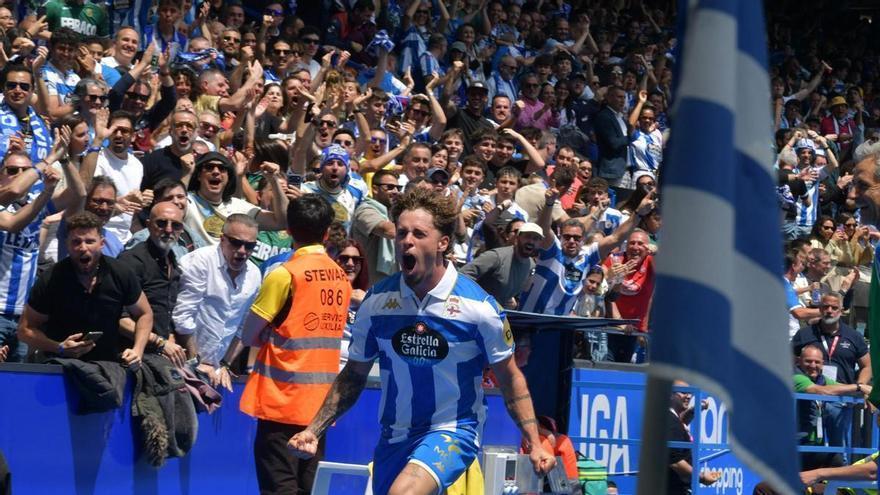 Mario Soriano lidera al Dépor en la mejor temporada de su carrera