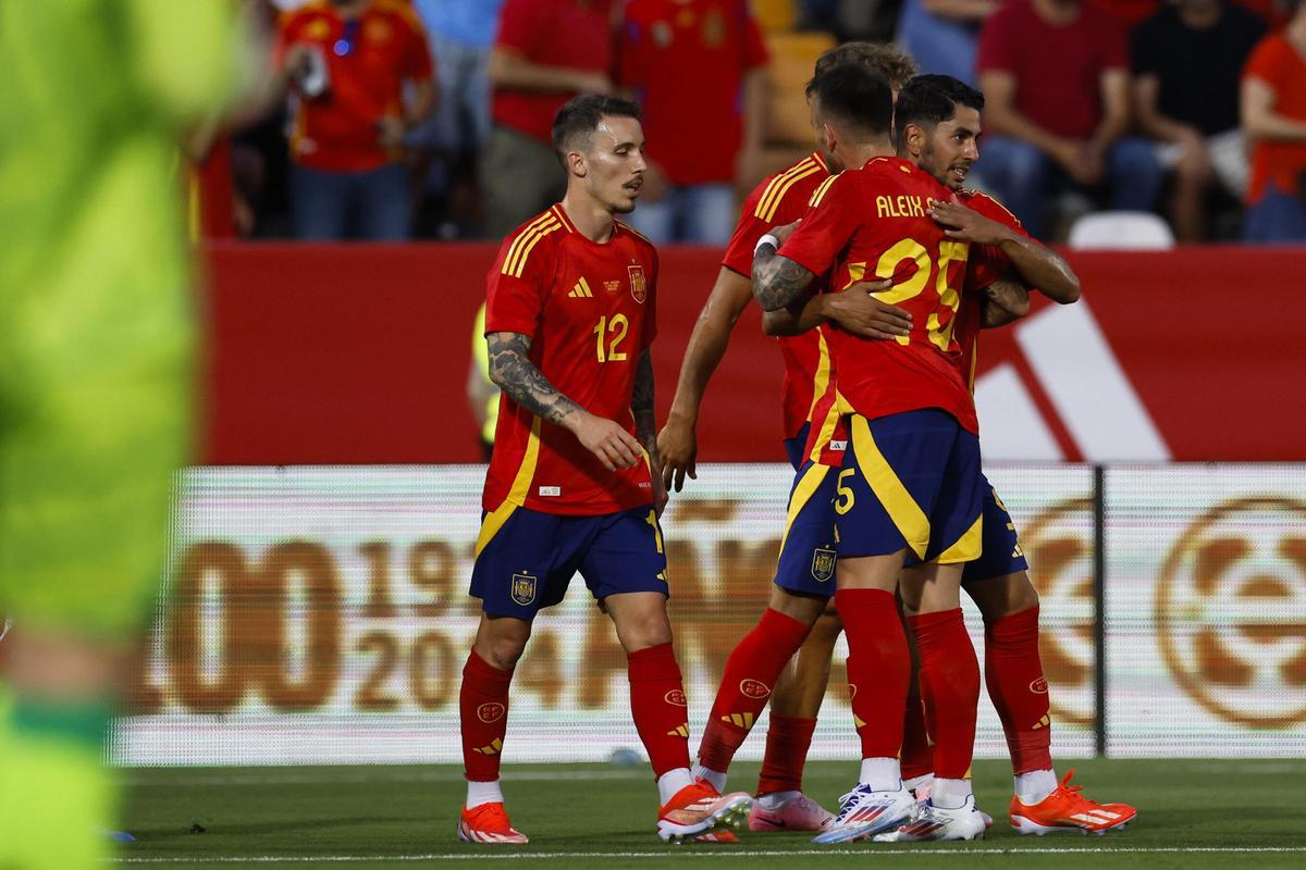 España - Andorra, el amistoso preparatorio para la Eurocopa de Alemania 2024, en imágenes.
