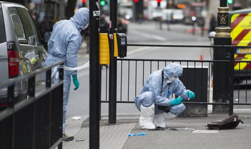 Un detenido en Londres que portaba dos cuchillos junto a Downing Street