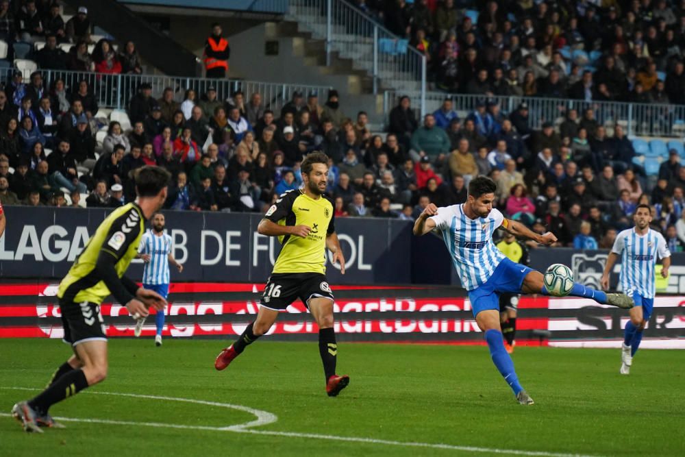 Partido del Málaga CF y el Tenerife en La Rosaleda.