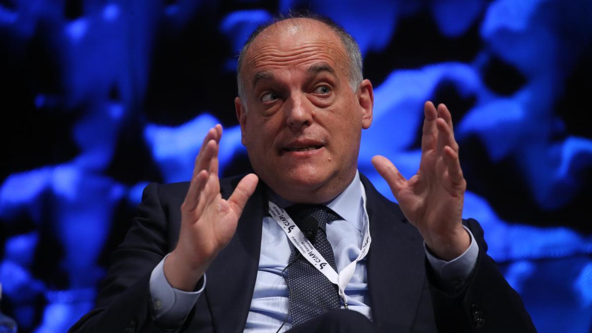 El presidente de LaLiga, Javier Tebas.