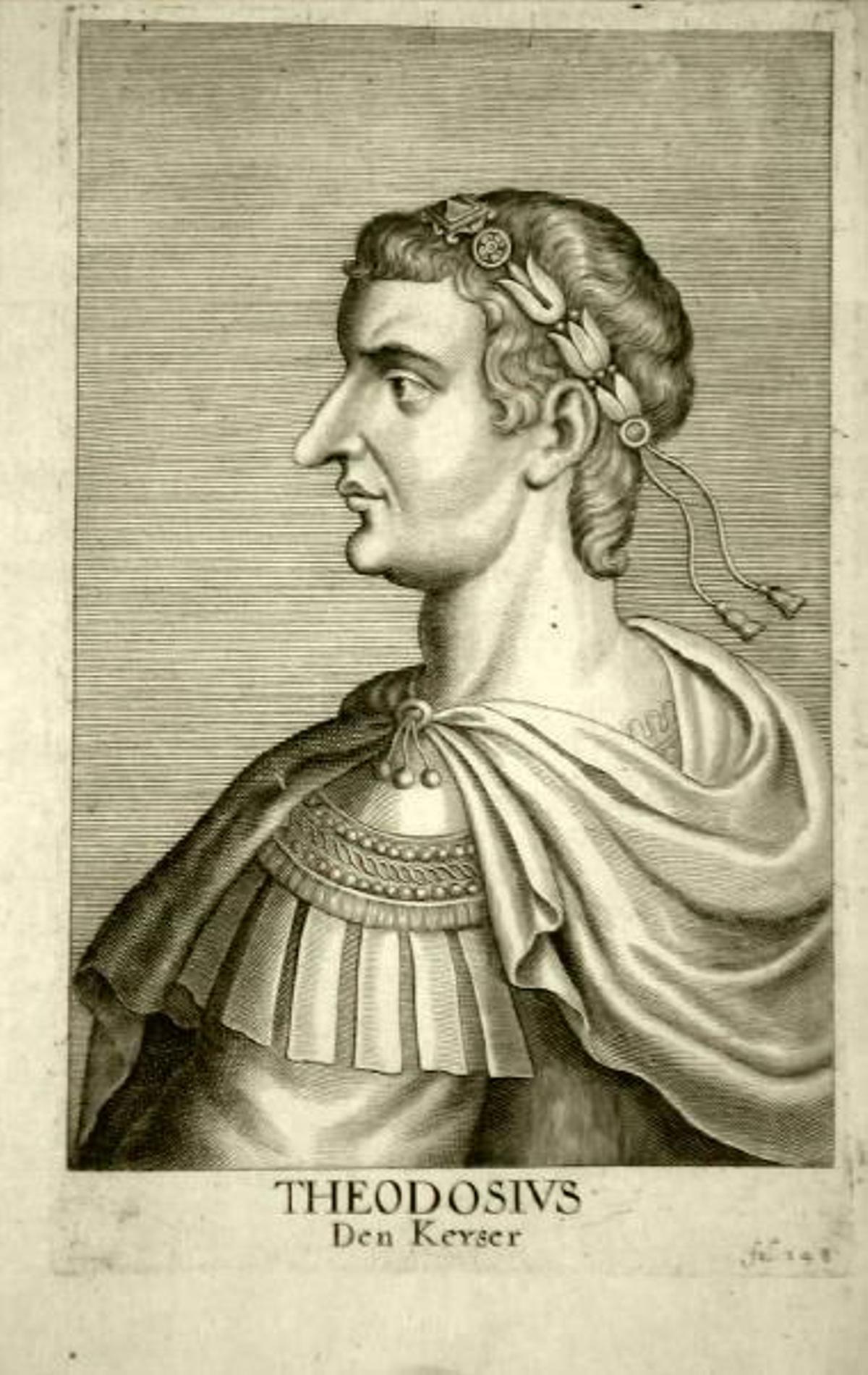 Retrato de Teodosio el Grande, que nació en Coca, Segovia