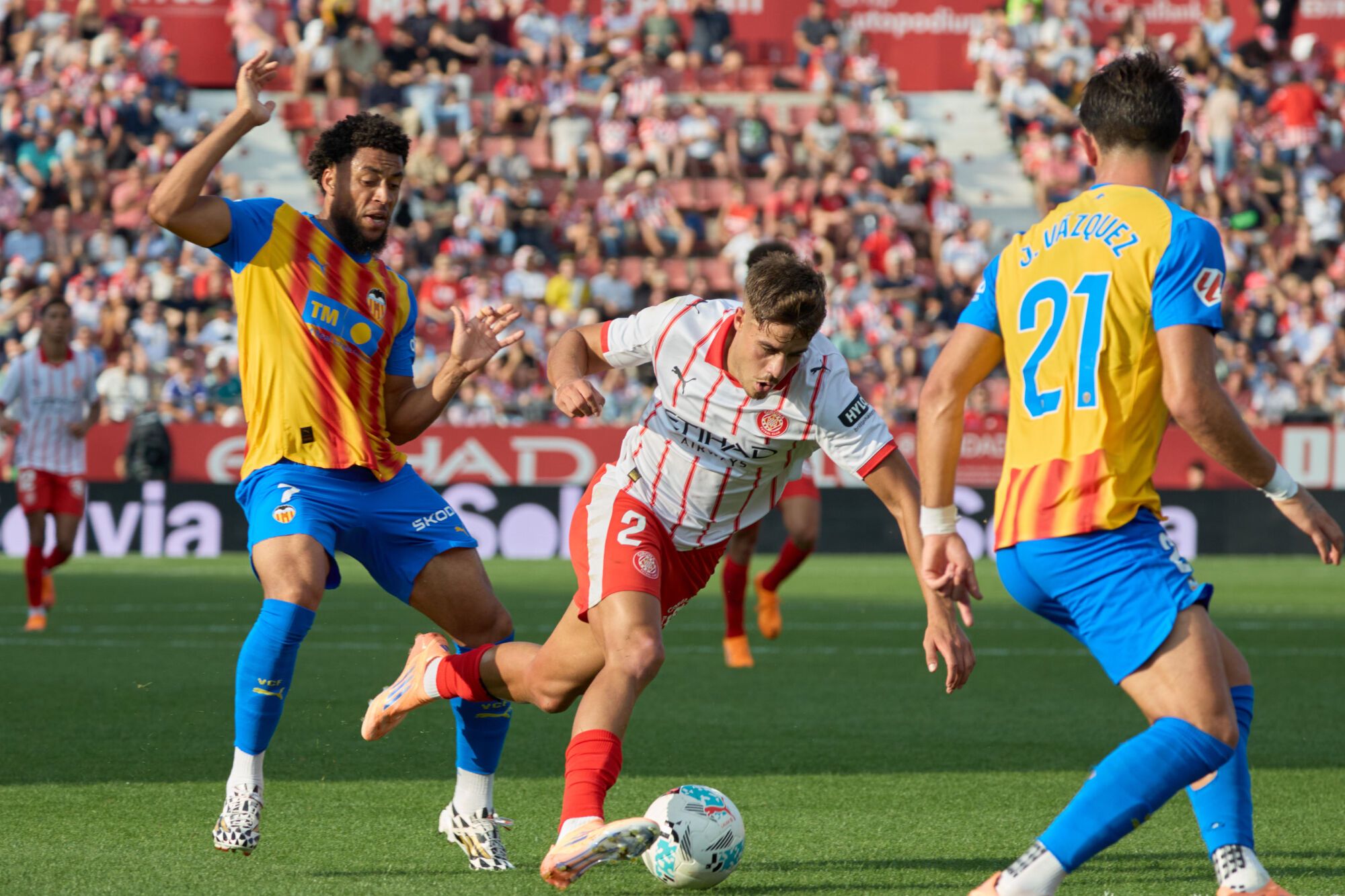 Les imatges del Girona FC - València