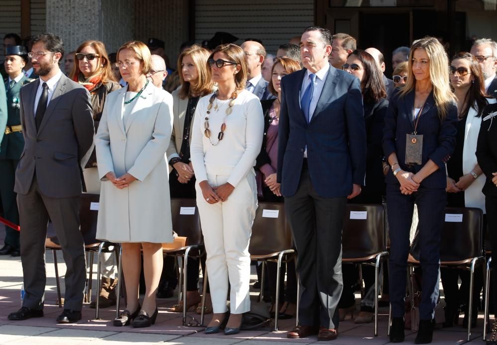 Acto del Día de la Hispanidad en el cuartel de El Rubín, en Oviedo