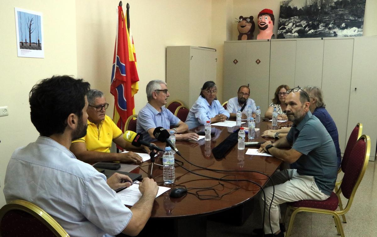 Pla general del ple de la moció de censura de Pont de Molins.