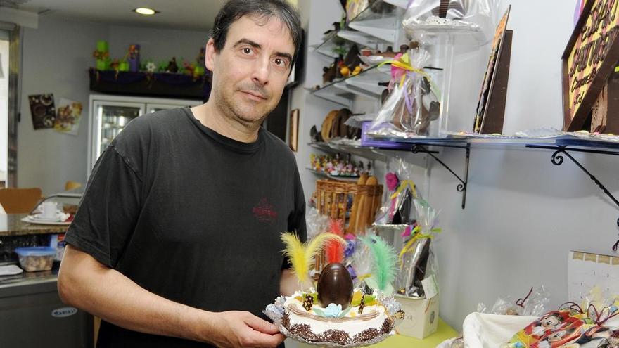 Ricard Berenguer, de la pastisseria Can Postres de Sant Vicenç, un dels distingits