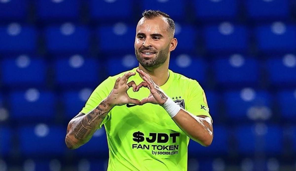 Jesé celebrando el gol.