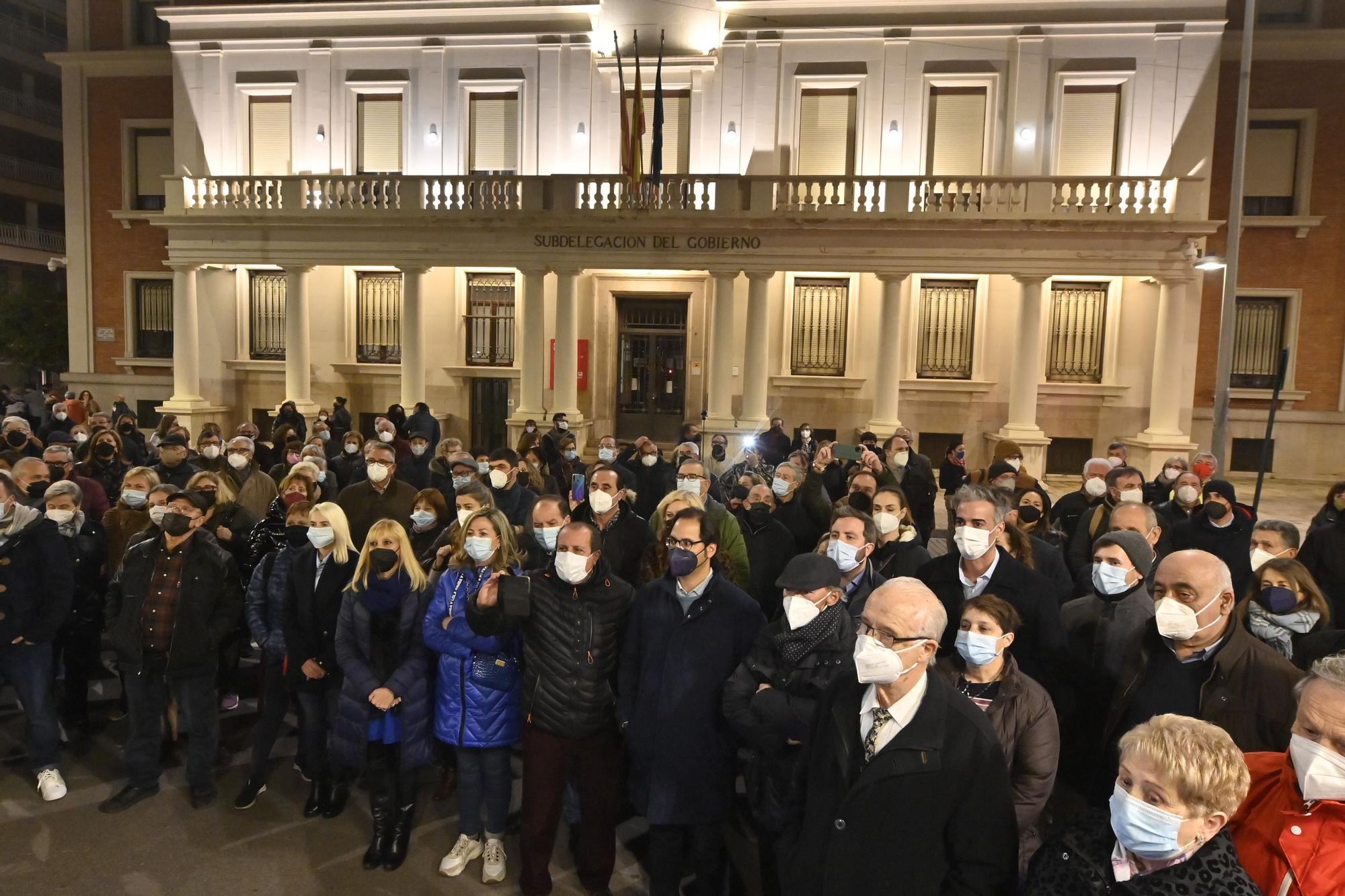 Manifestación contra la reforma de Lledó