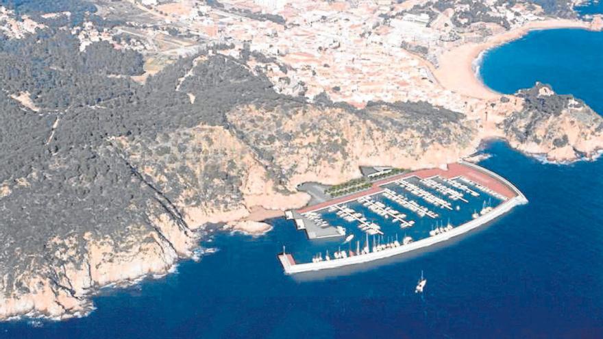 Una recreació del port de Tossa, feta l&#039;any 2002, quan es va plantejar per primera vegada.