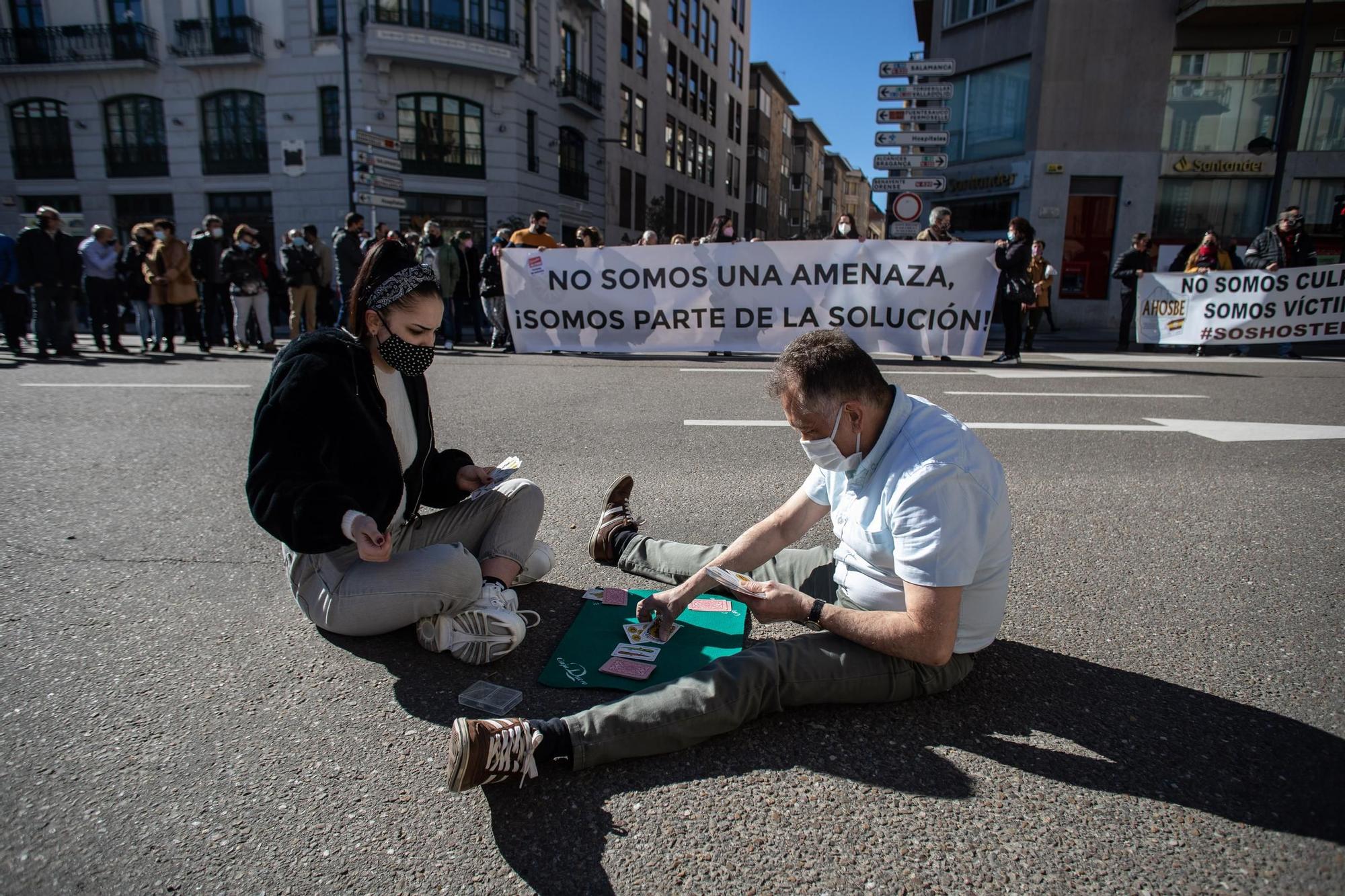 GALERÍA | Las mejores imágenes de la movilización de los hosteleros de Zamora