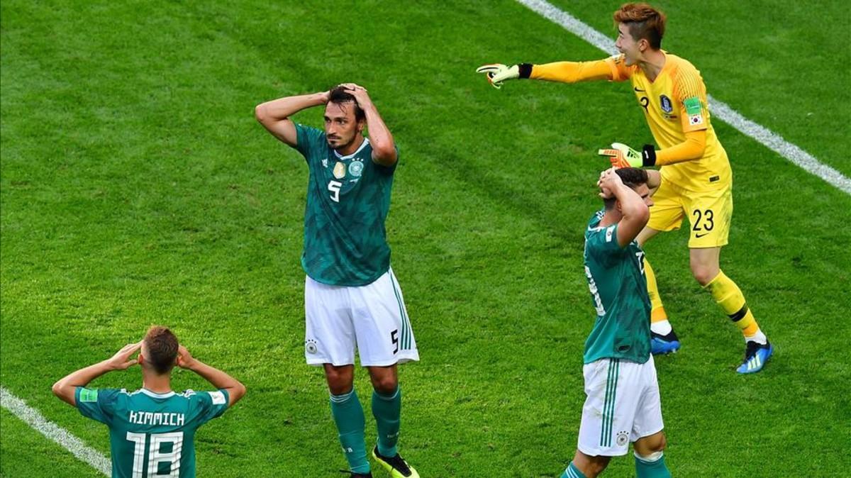 Alemania fue incapaz de anotar un gol a Corea del Sur y fue eliminada.