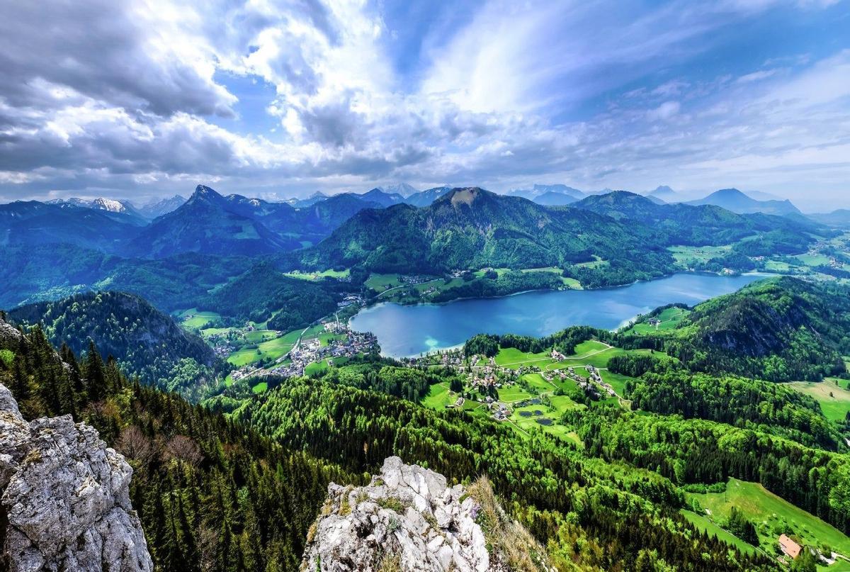 Lago Fuschlsee, Austria