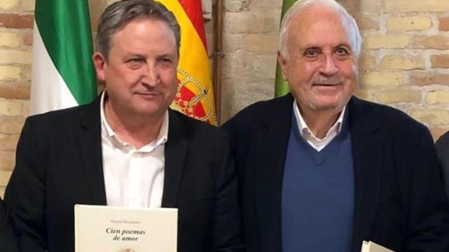 José Luis Ferris y José Azorín, en la presentación del libro en Jaén.