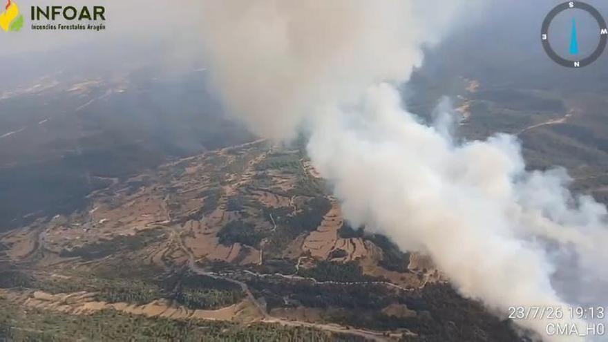 Incendio forestal en La Cerollera.