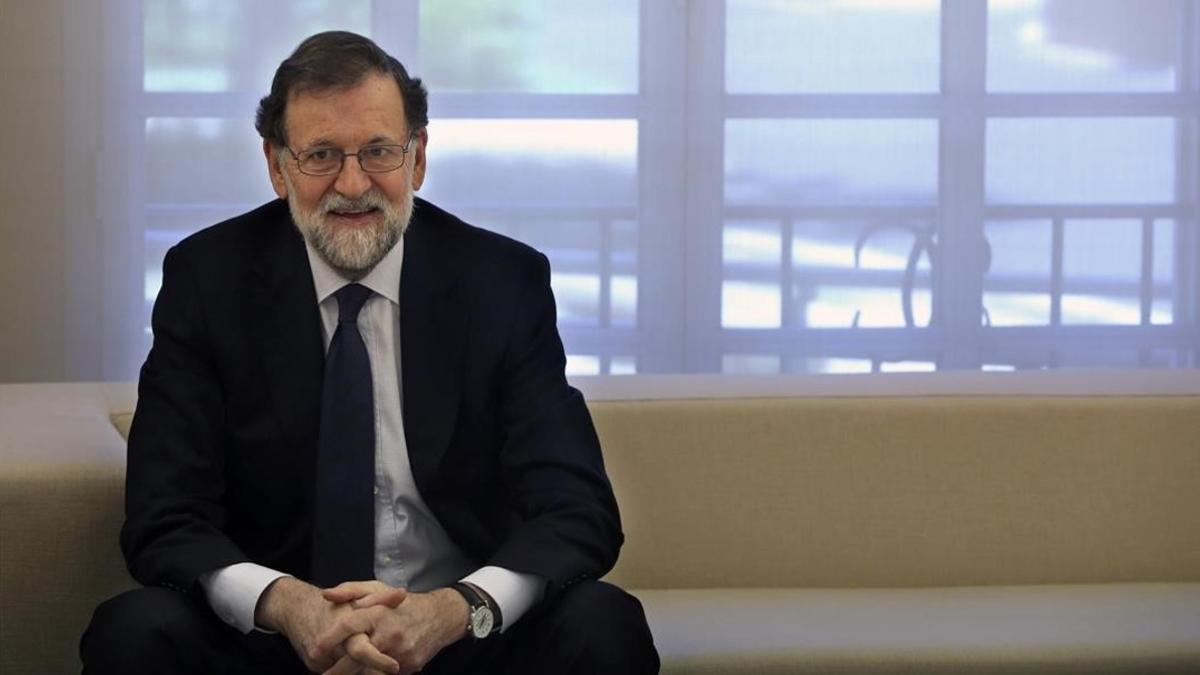 Mariano Rajoy, en la Moncloa, el pasado lunes.