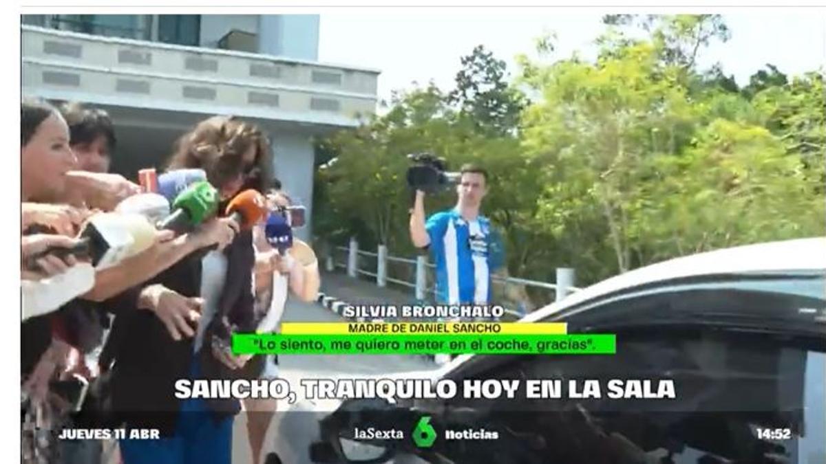 Imagen del cámara deportivista captado por otra cadena de televisión