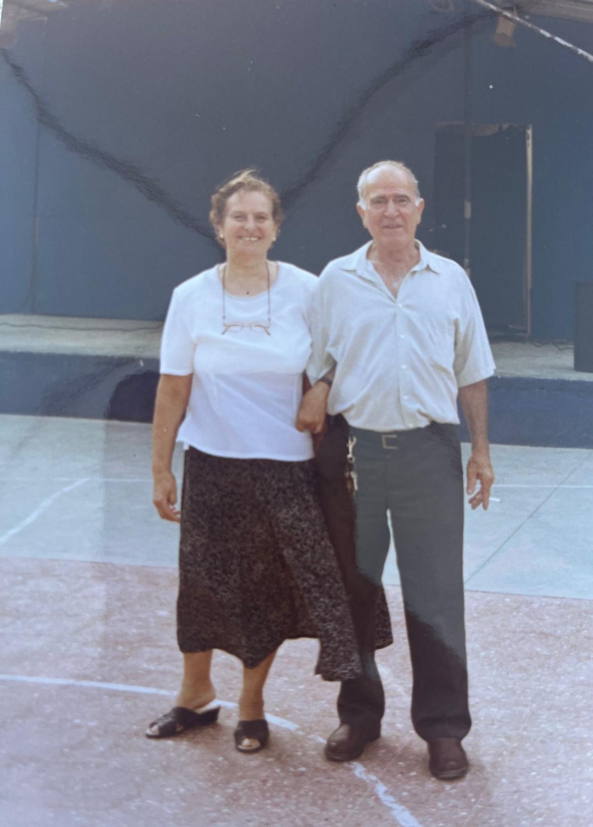 Rosa Martín junto a su esposo Fernando Lorenzo.