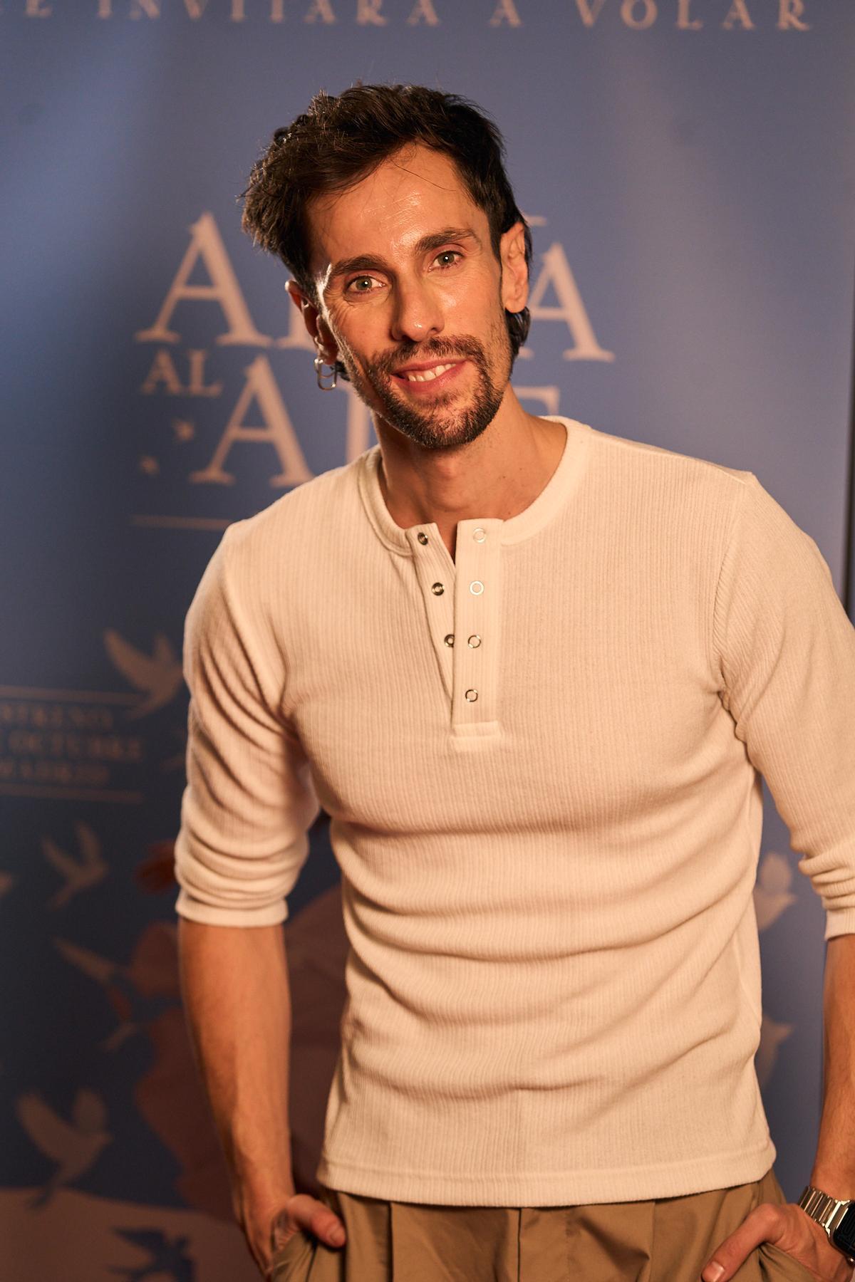 El actor cartagenero Hugo Ruiz durante la presentación del musical ‘El alma al aire’ en Madrid.