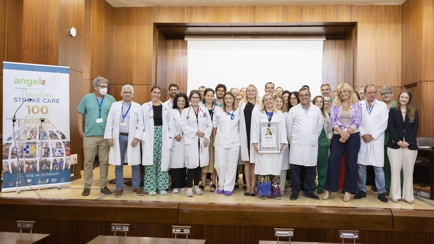 El Hospital La Candelaria obtiene un premio nacional por alcanzar la excelencia en el tratamiento del ictus