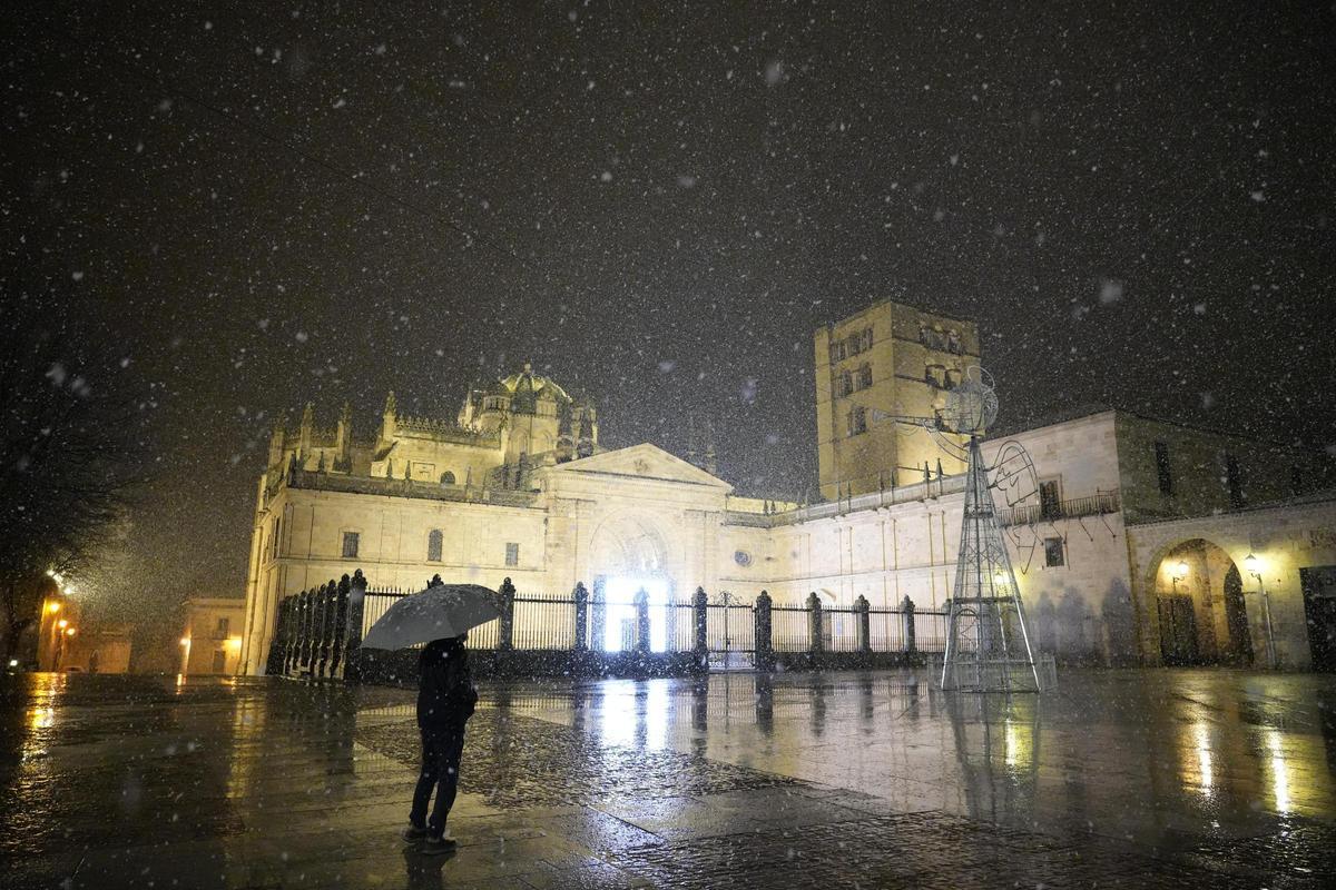 GALERÍA | Las imágenes más bonitas de la nevada de este sábado en Zamora