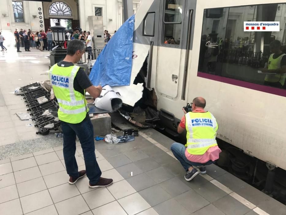 Accident de tren a l'Estació de França
