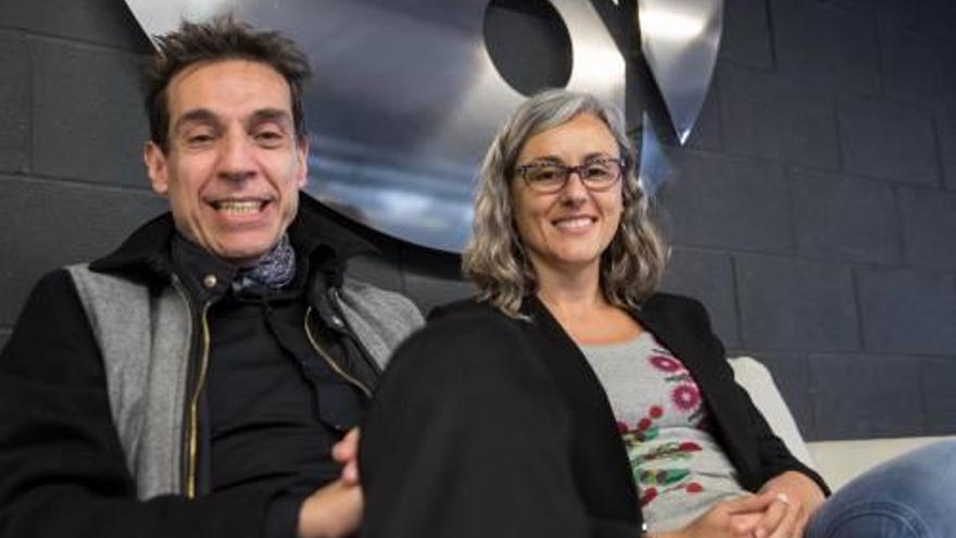 Josep Lluís Bimbela i Mariola Bernal, el dia de la jornada.