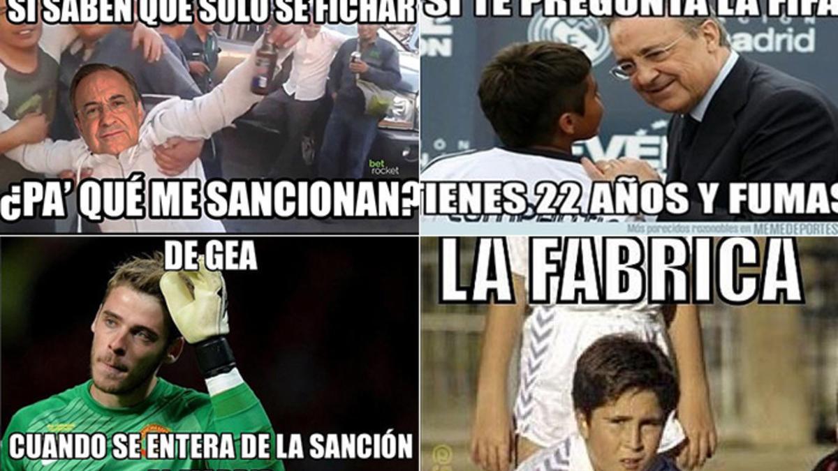 Los memes de la sanción a Real Madrid y Atlético