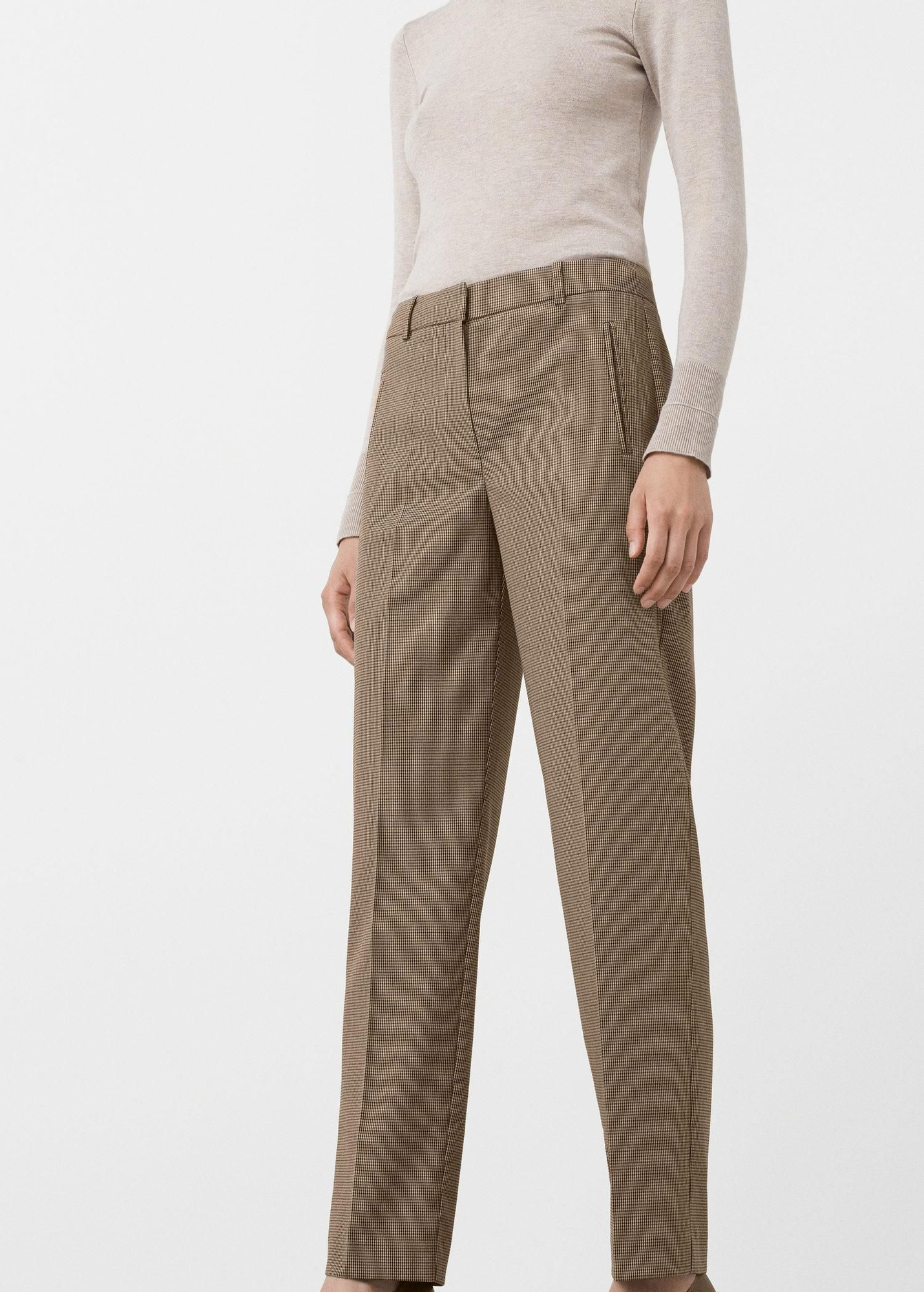 Pantalón cuadros, Mango