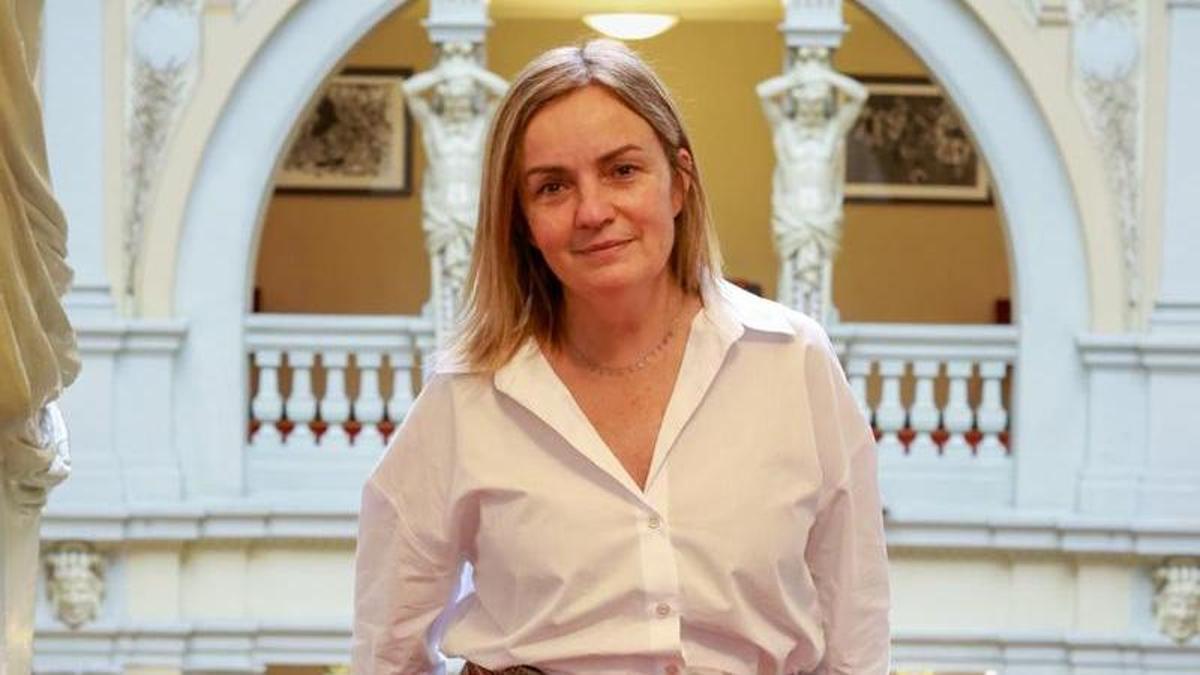 Covadonga Tomé, en la Junta.