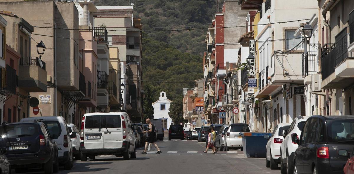 Vista del núcleo urbano de Faura.