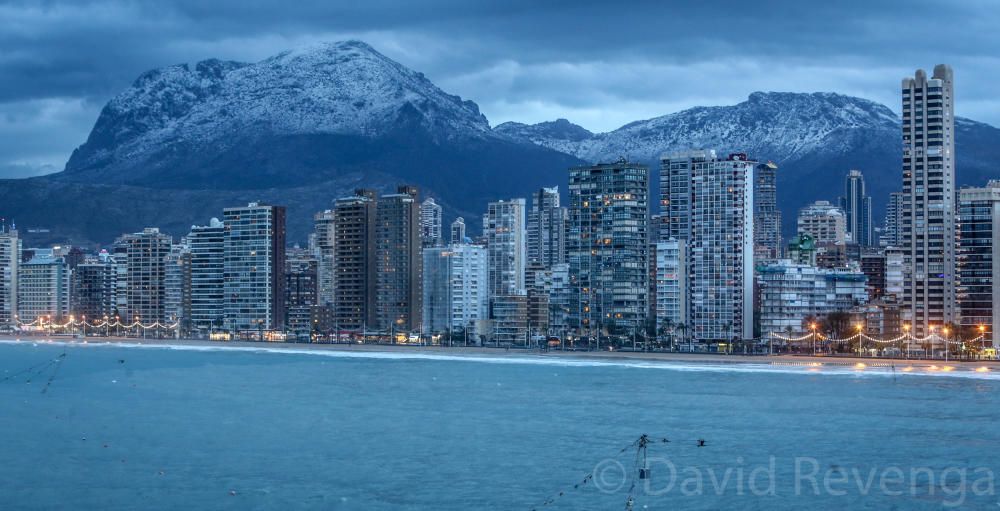 Fuerte granizada en Benidorm