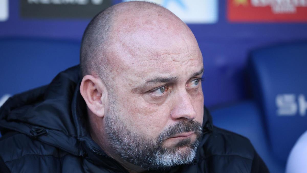 Manolo González, durante el duelo contra el Celta