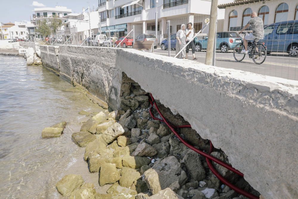 Stadt lässt Promenade an der Cala Gamba reparieren