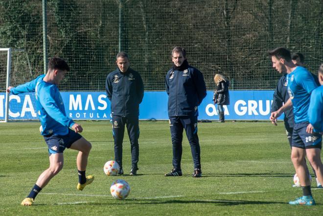 Entrenamiento del Deportivo en Abegondo