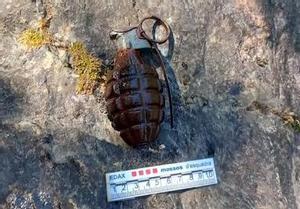 Localitzada una granada a 1,6 metres de profunditat al riu Noguera Pallaresa (Lleida)