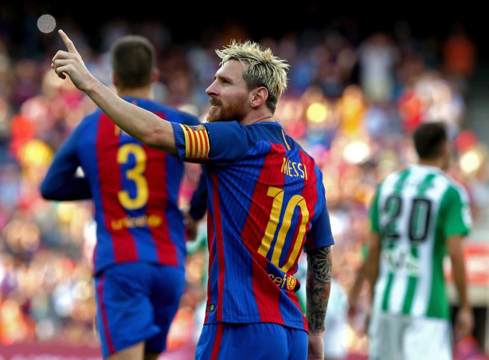 Las mejores imágenes del partido entre el Barcelona y el Betis.