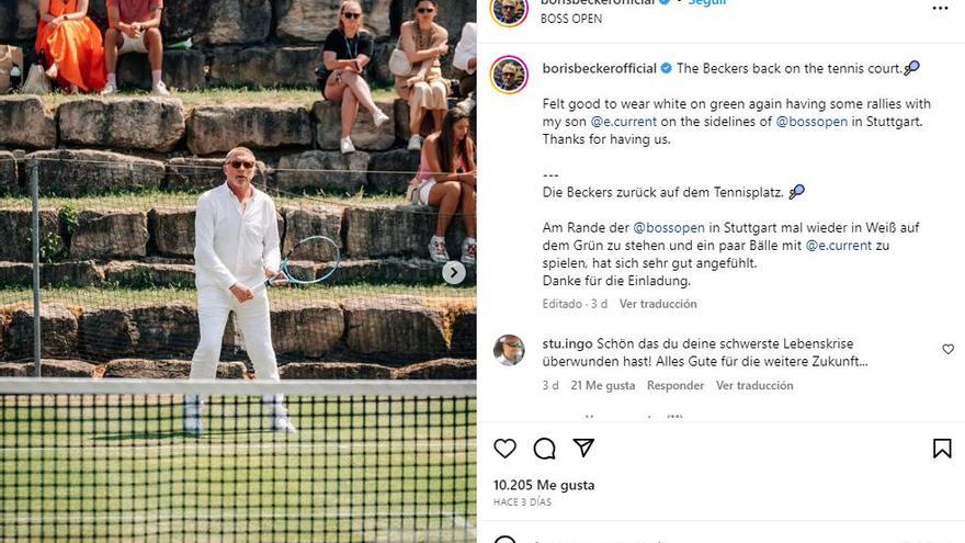 Boris Becker kommt zum Tennisturnier Mallorca Championships