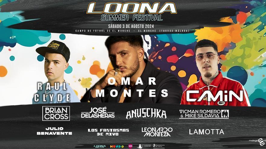 El sábado regresa Loona Summer Festival 2024: Omar Montes y grandes estrellas del reggaetón al Morche