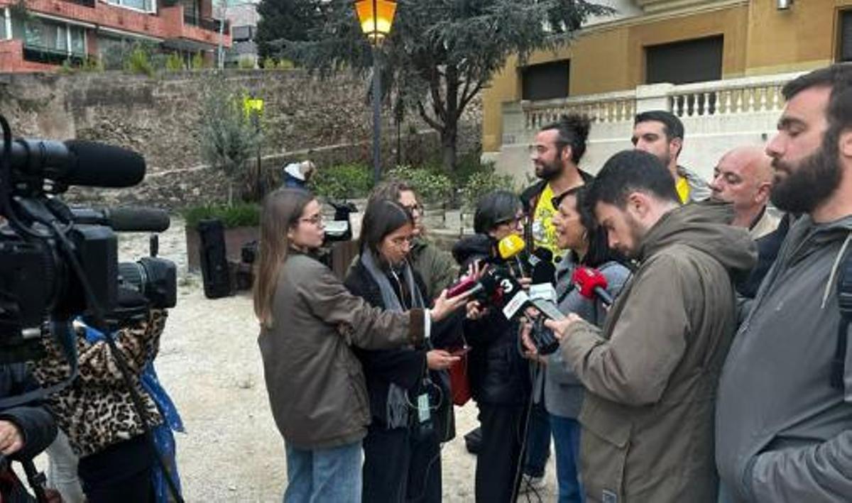 El sindicato Ustec atiende a los medios tras la reunión con el Govern.