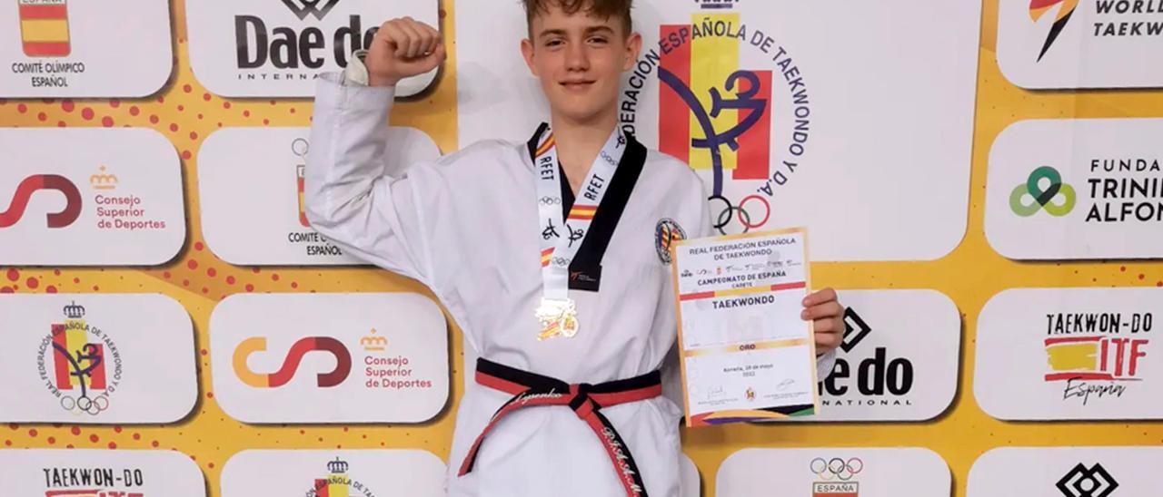 Ivan lysenko, campeón de España de Taekwondo.