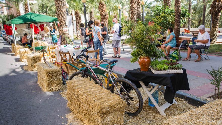 Elche convierte aparcamientos en jardines por un día