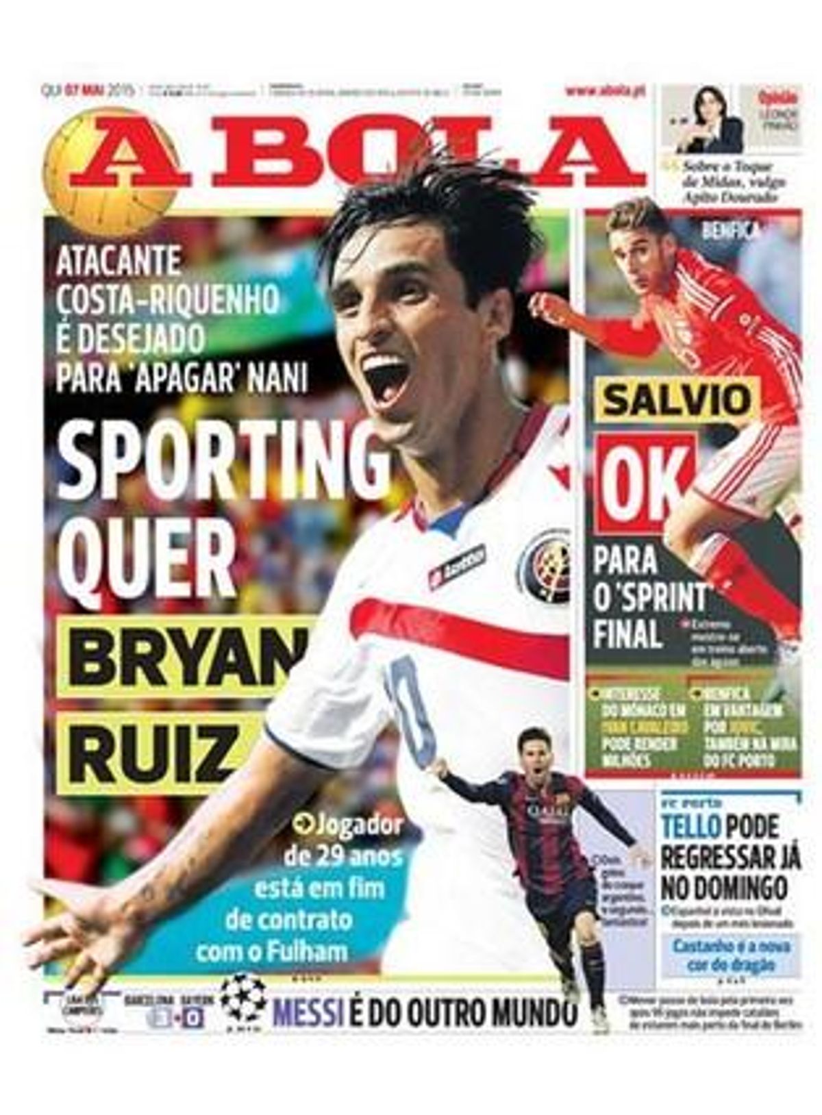 Messi és d’un altre món, diu l’esportiu {’A} bola’.